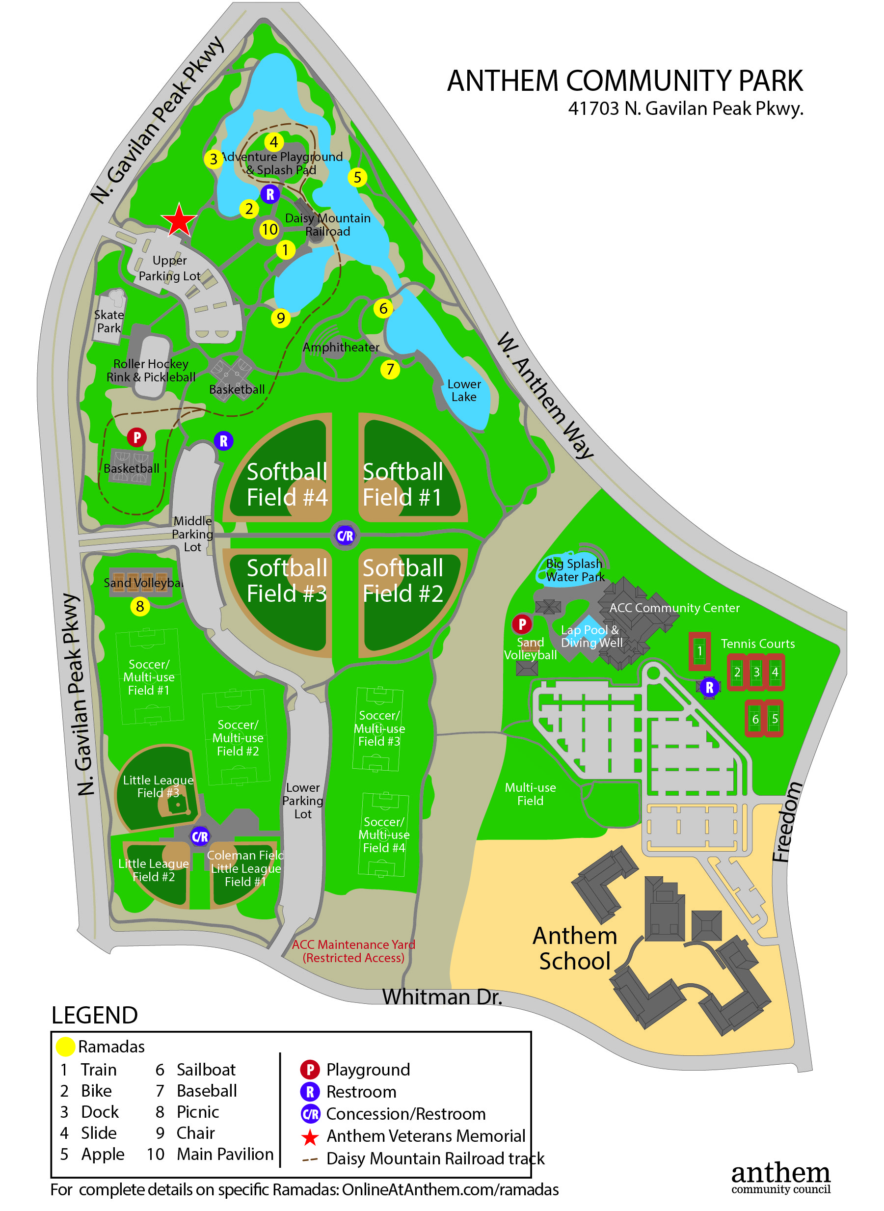 ACC Community Park Map Layout